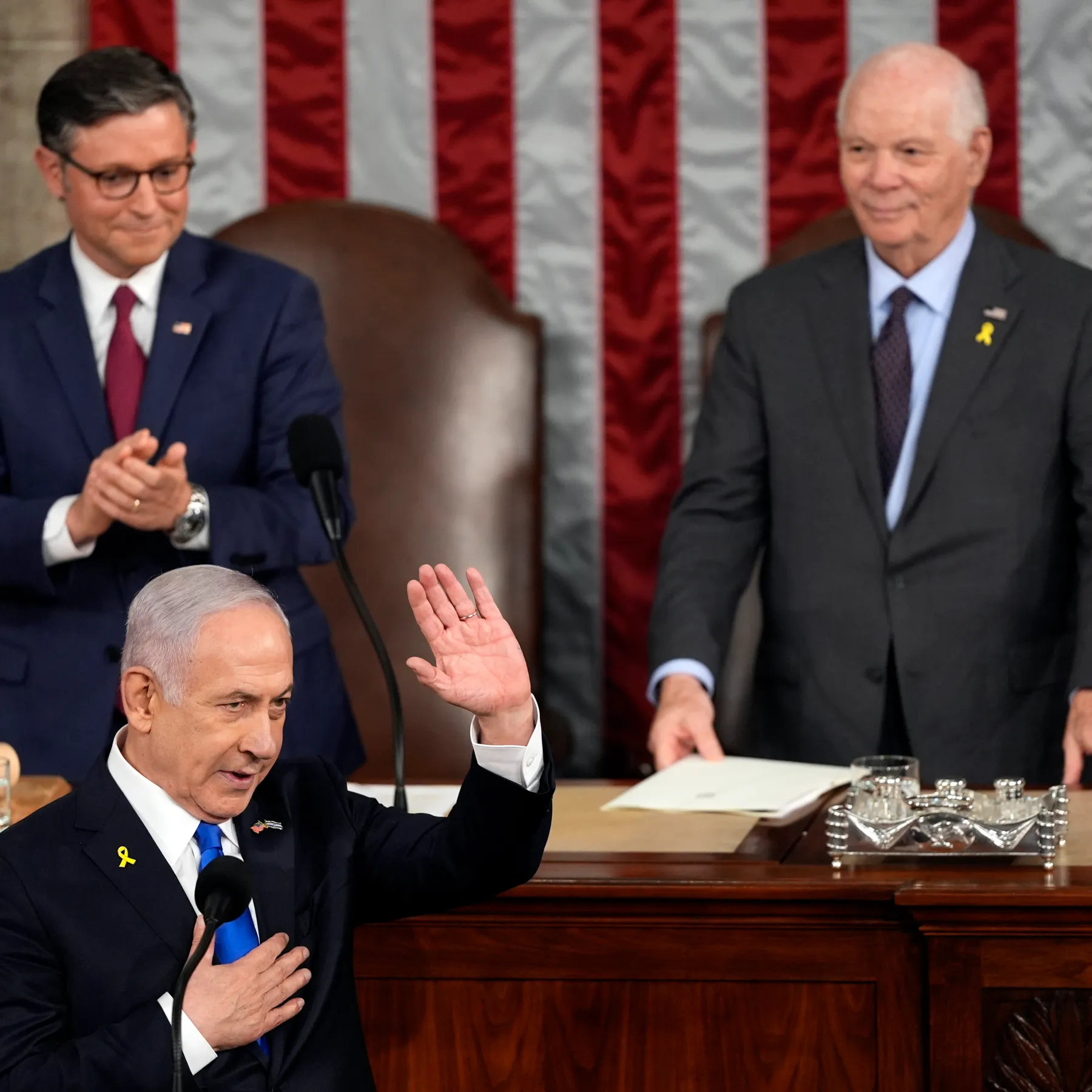 Netanyahu addresses US Congress amid protests