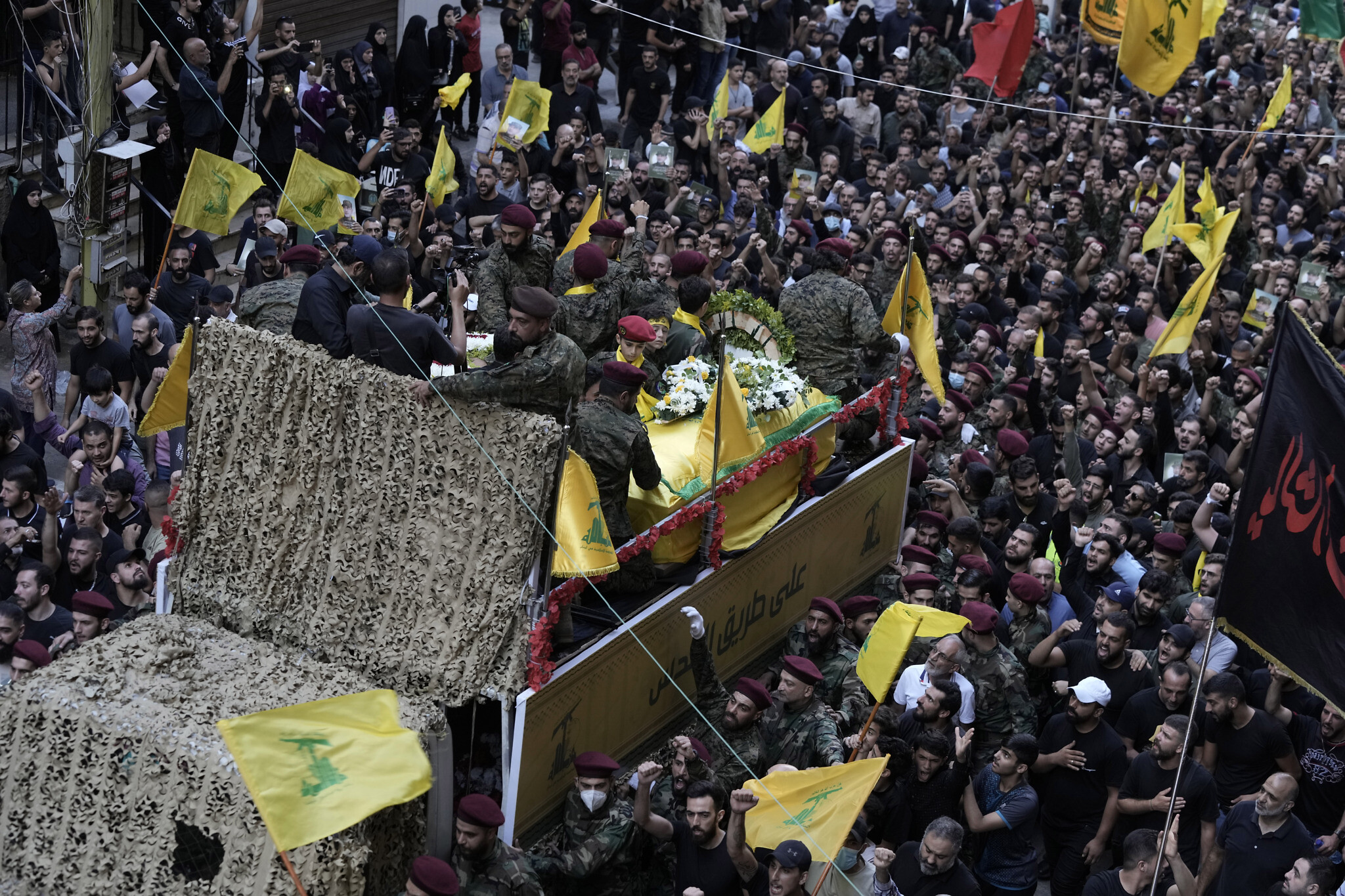  funeral of senior Hezbollah commander Ibrahim Akil