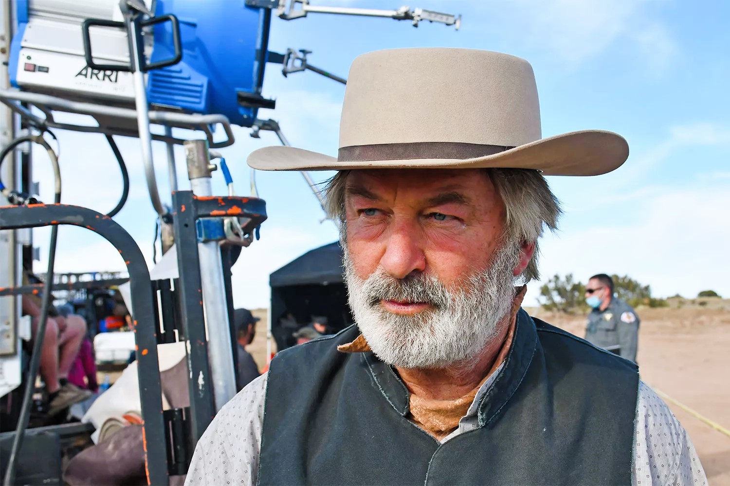 photo:Alec Baldwin on the set of RUST in New Mexico 