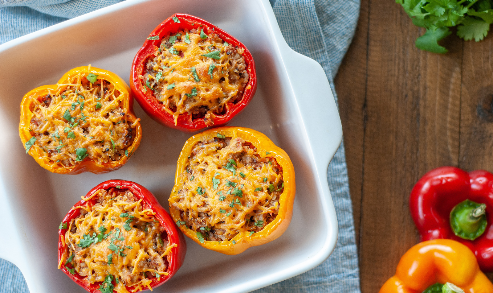 Quinoa and Turkey Stuffed Peppers