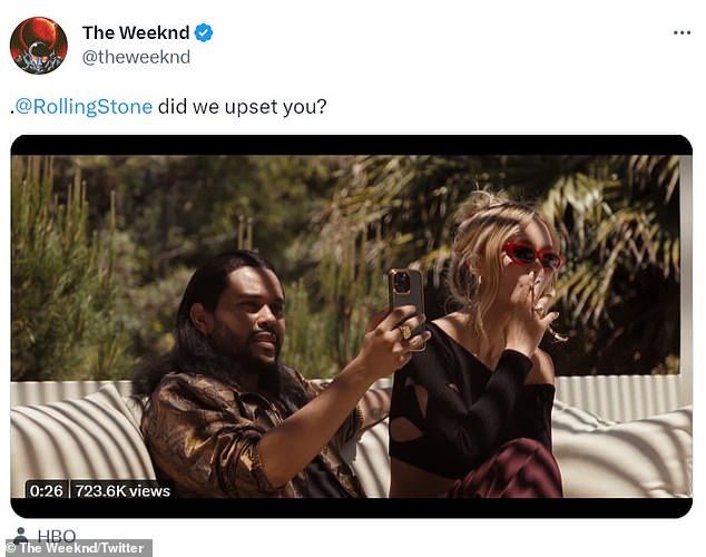 The Weeknd tweet 