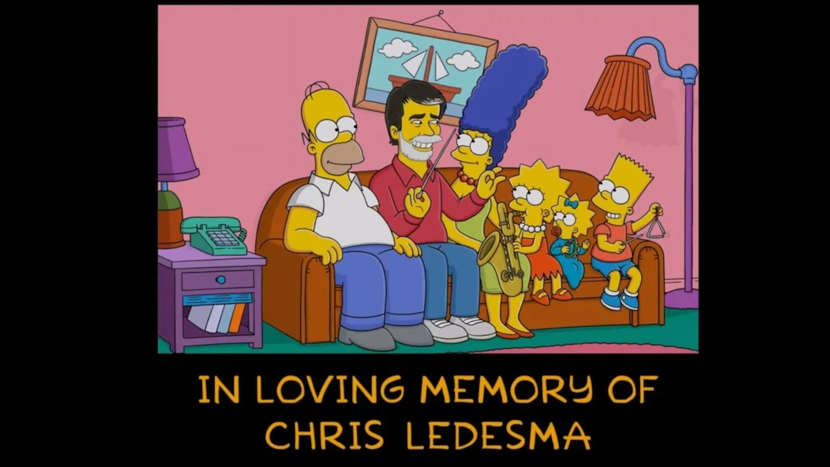 Simpsons pay tribute music editor, Chris Ledesma