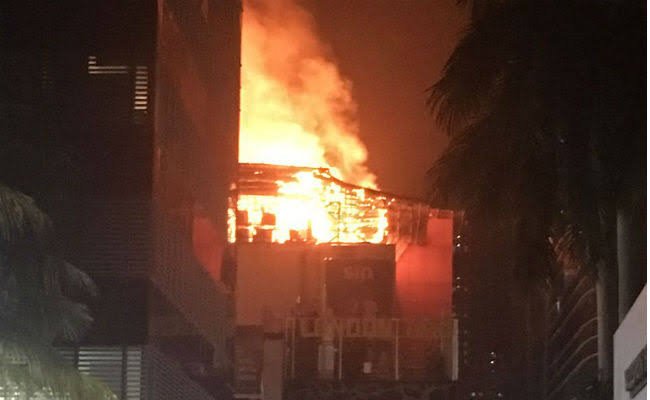 A major fire broke out at Times Tower, a seven-storey commercial building in Mumbai on Friday.