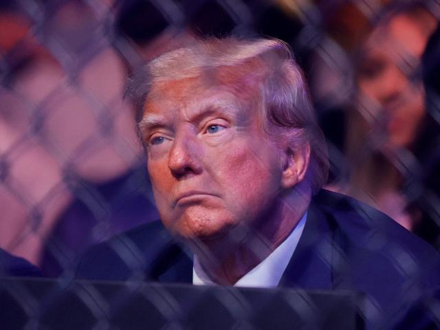  Donald Trump at UFC 287 with Dana White