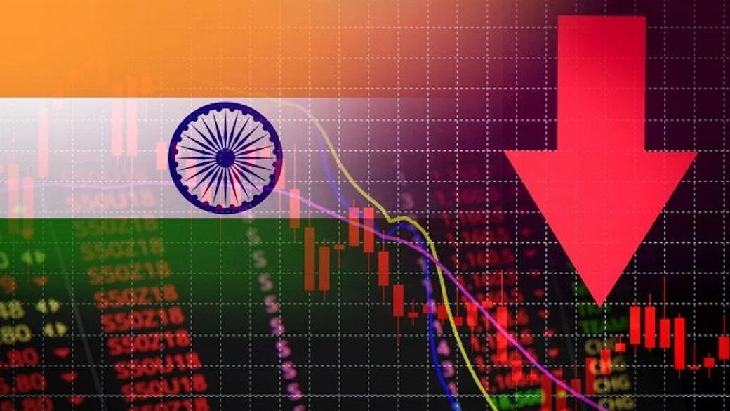 India’s growth rate forecasted to fall. 