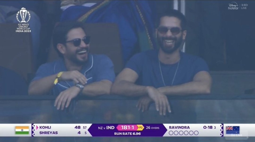 Photo: Shahid and Kunal at Wankhede Stadium