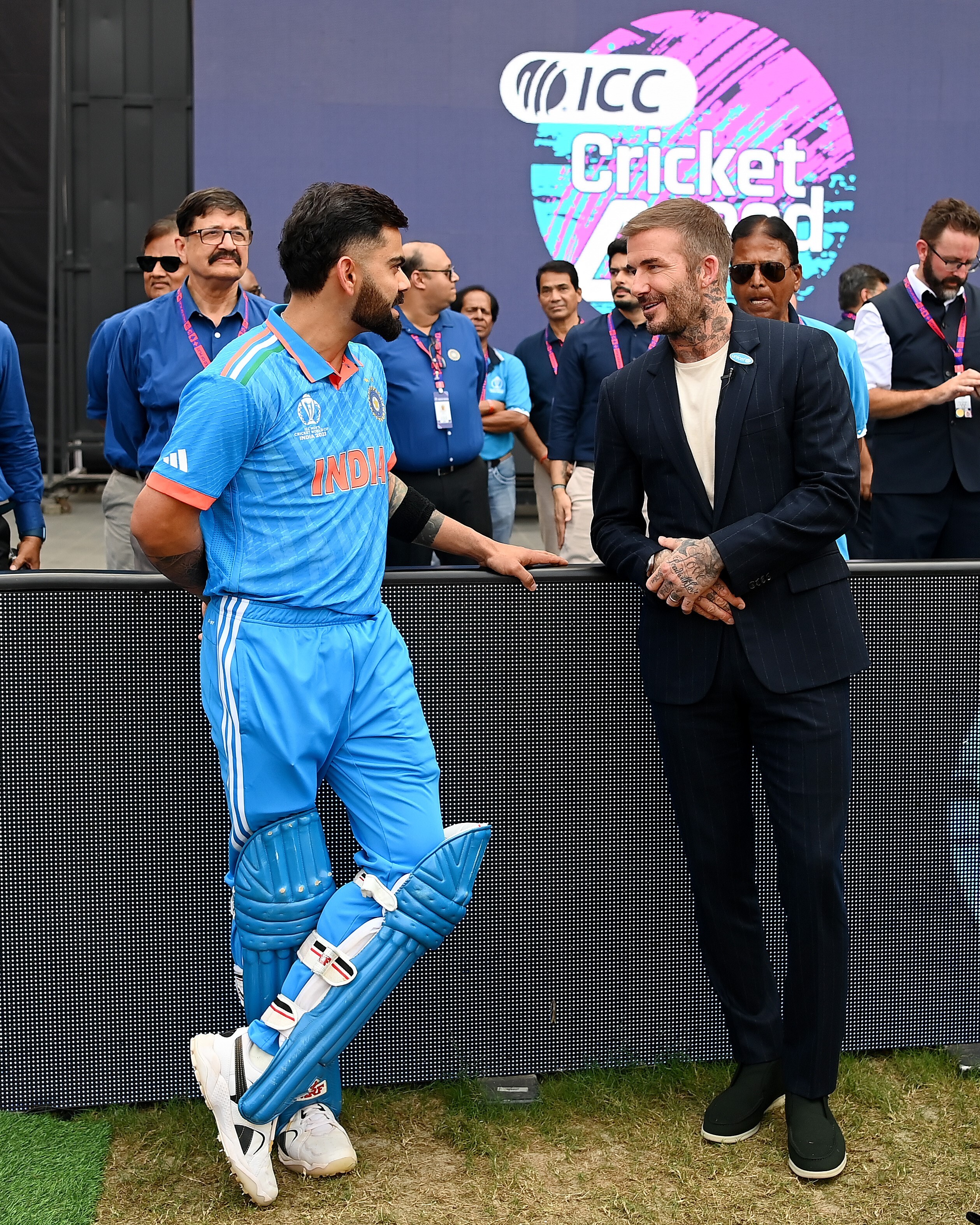 Photo: David Beckham with Virat Kohli