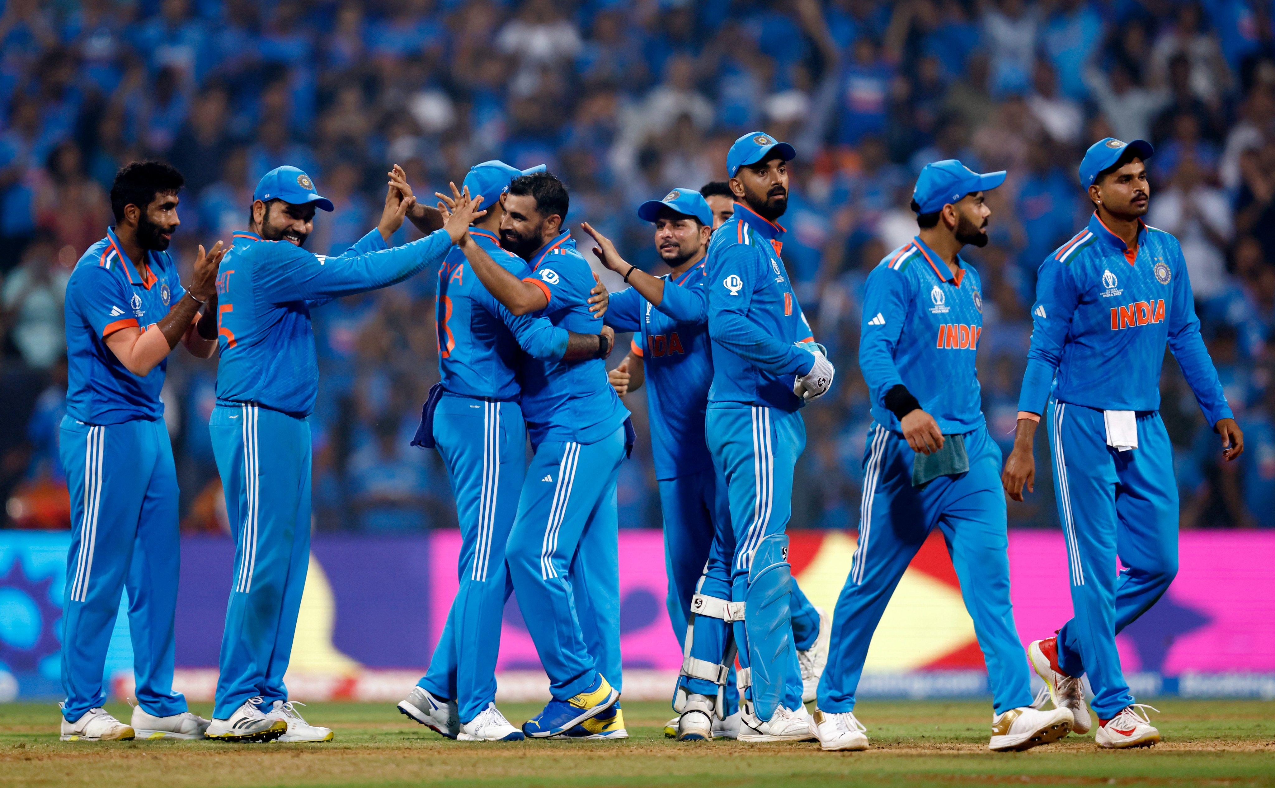 Photo:Team India enters the World Cup final in style