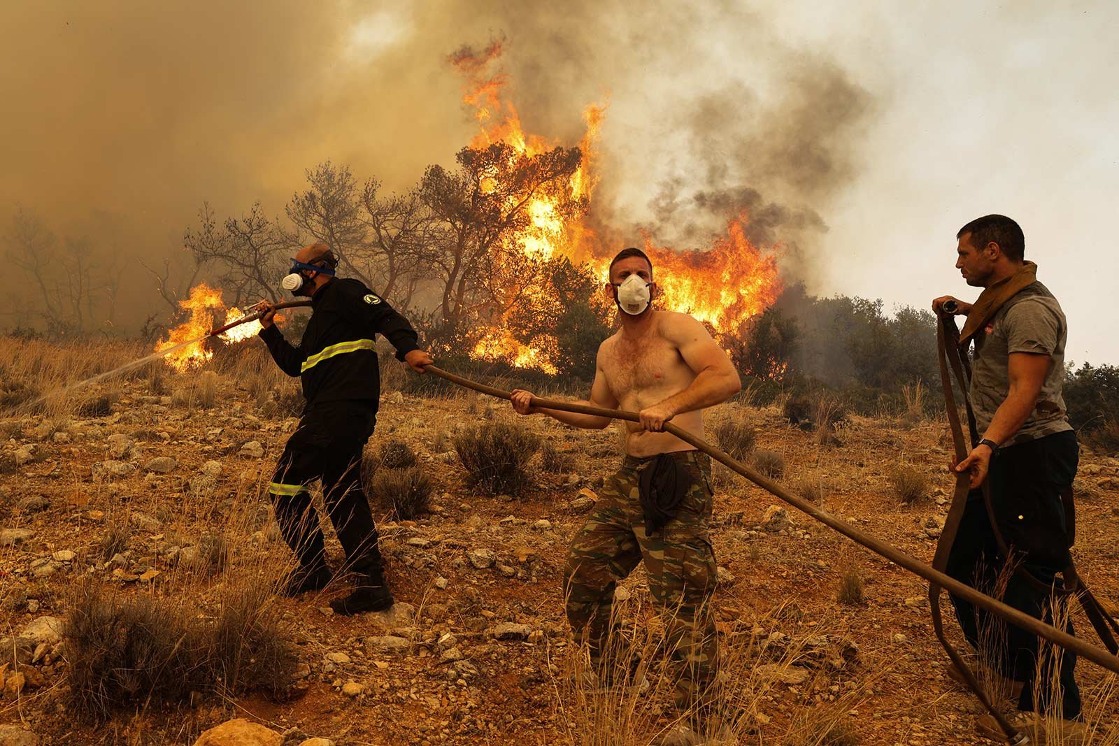 Photo Greece Wildfire