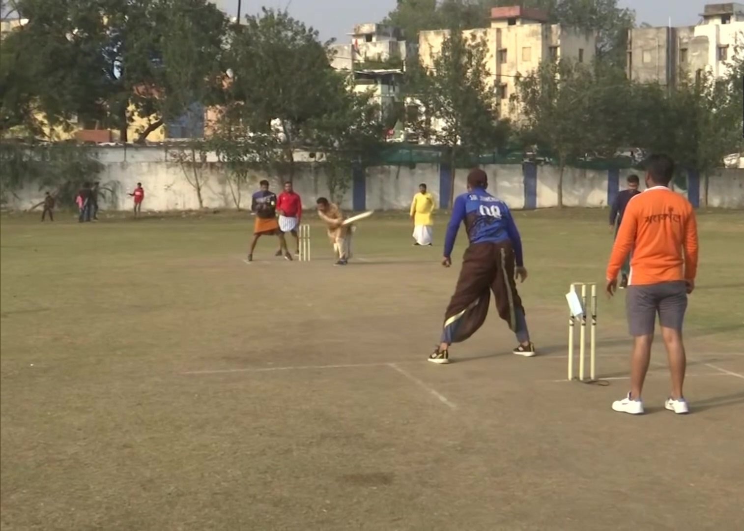 Photo: Playing cricket