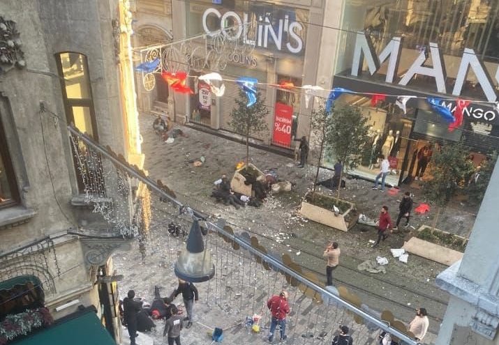 Istanbul blast on Taksim Square