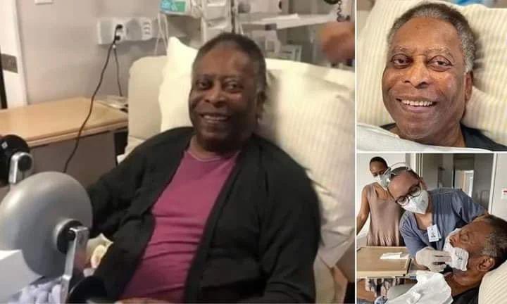 Photo: Pele in hospital 