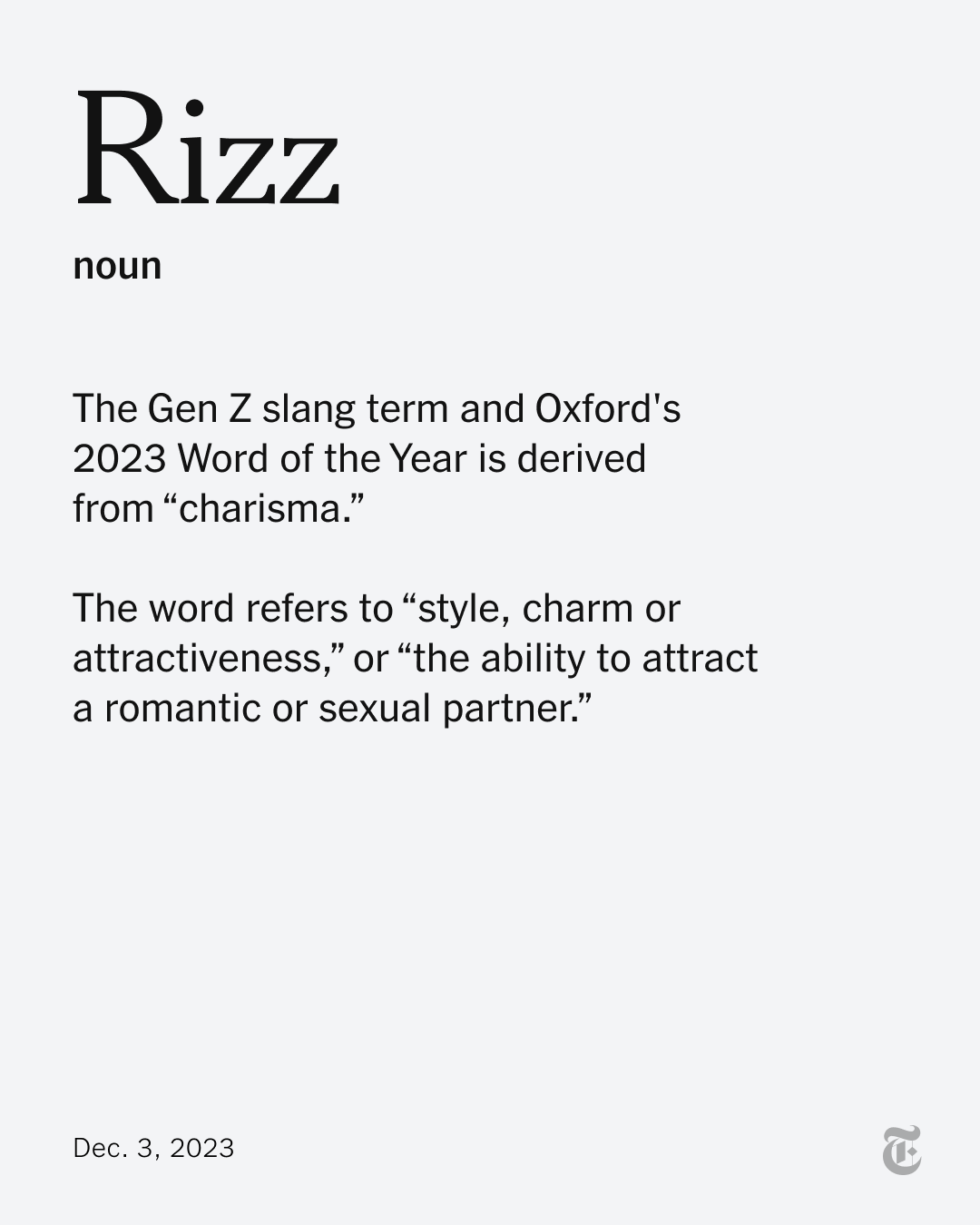 Rizz' - Oxford's word of the year, and if you have any 