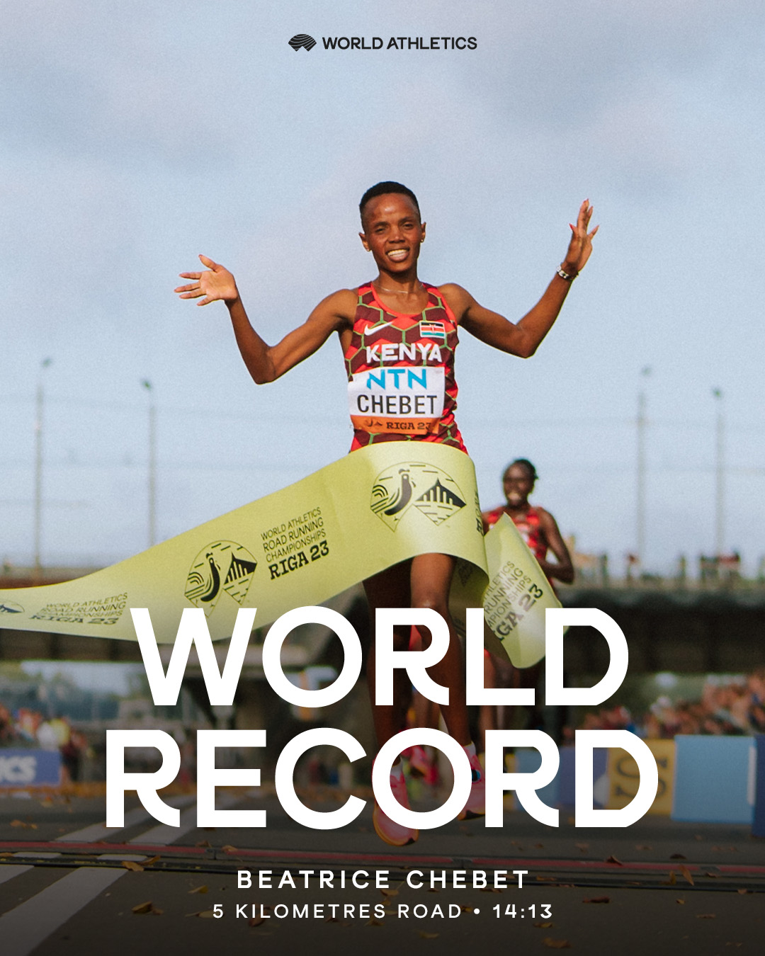 Kenya's Chebet shatters women's 5km world record, outpaces Ethiopian Teferi