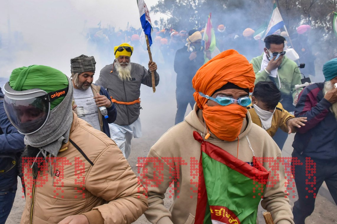 Photo: Farmers at protest