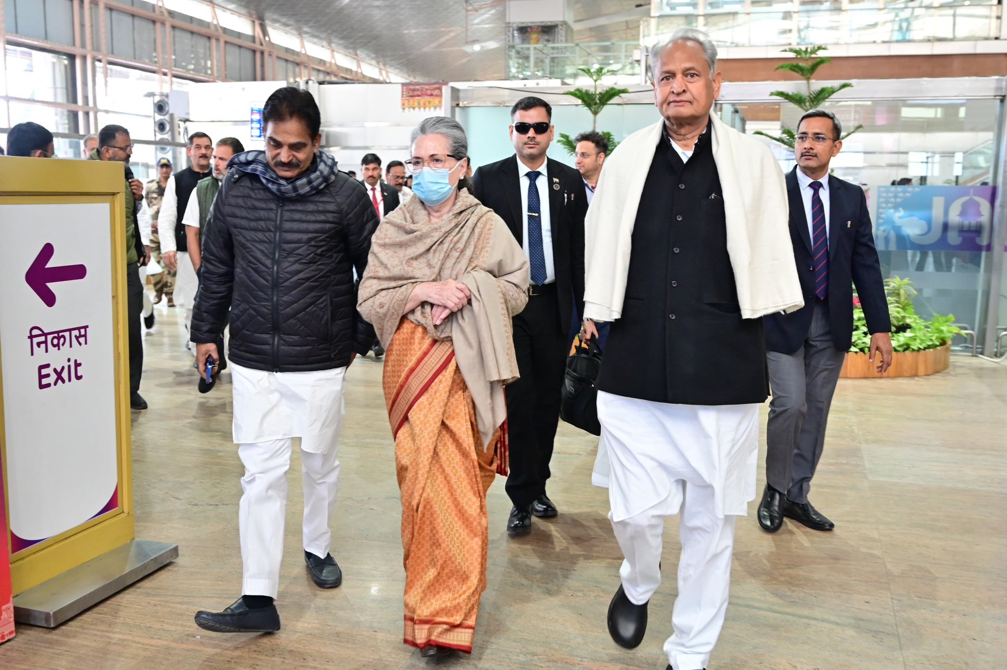 Photo: Sonia Gandhi files her nomination for Rajya Sabha from Rajasthan