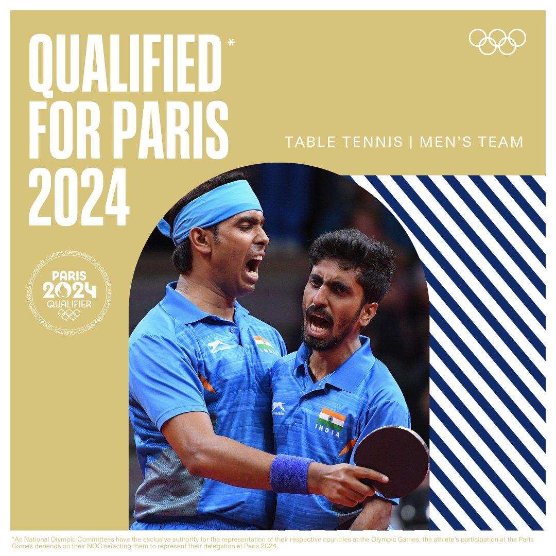 Indian Table Tennis both teams scripts history, qualify for Paris Olympics