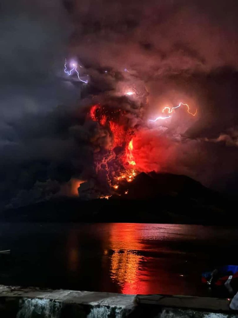 Tsunami alert issued following multiple volcano eruptions in Indonesia