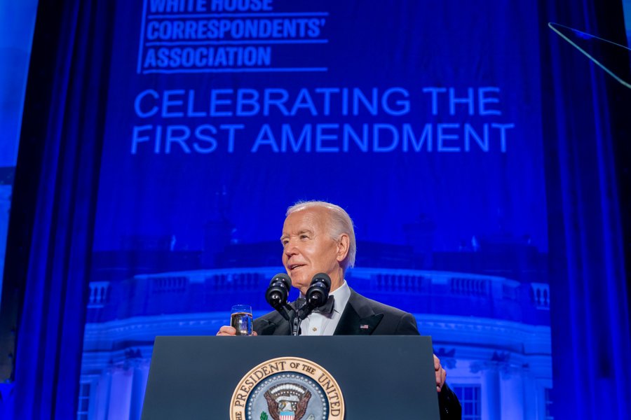 photo: president joe biden at WHCD 2024