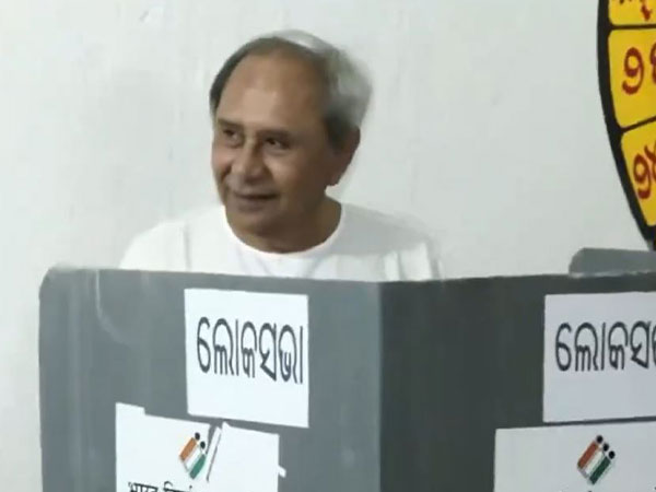 Odisha CM Naveen Patnaik casts his vote in Bhubaneswar