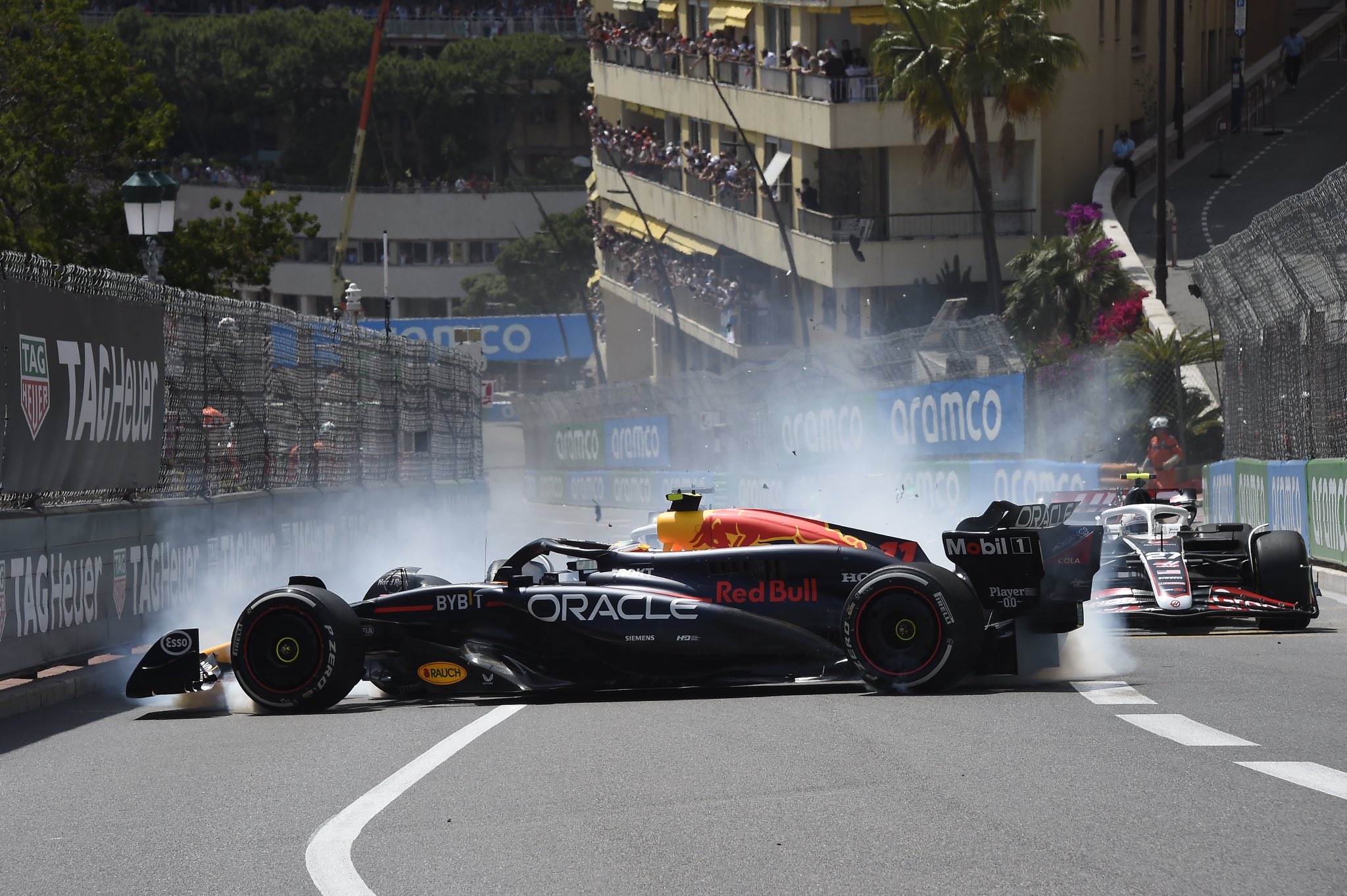 photo: Sergio Perez Crash monaco GP 