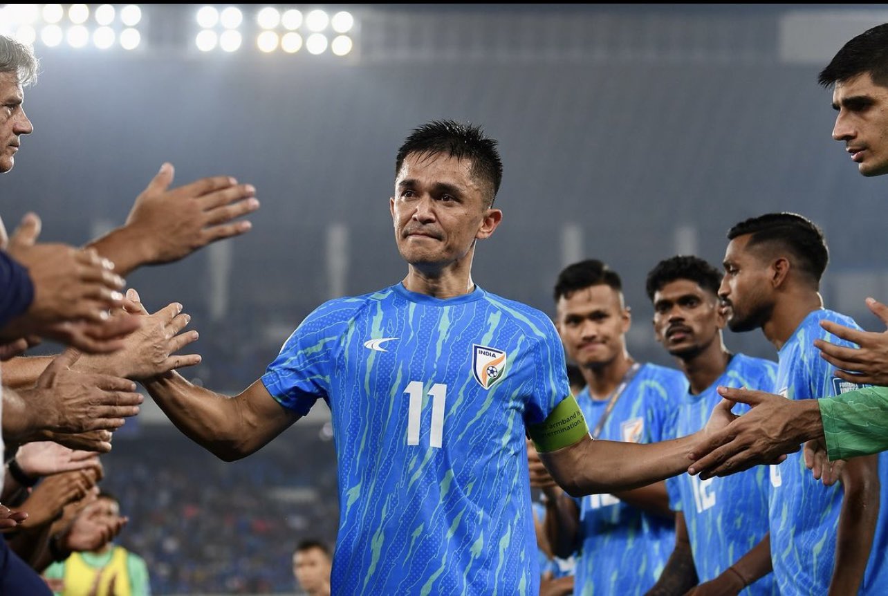 Sunil Chhetri plays his farewell game 