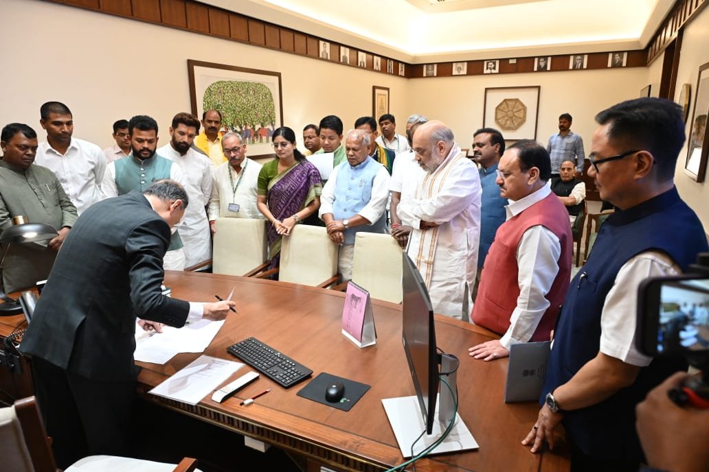 photo: NDA signs support for Om birla as lok sabha house speaker