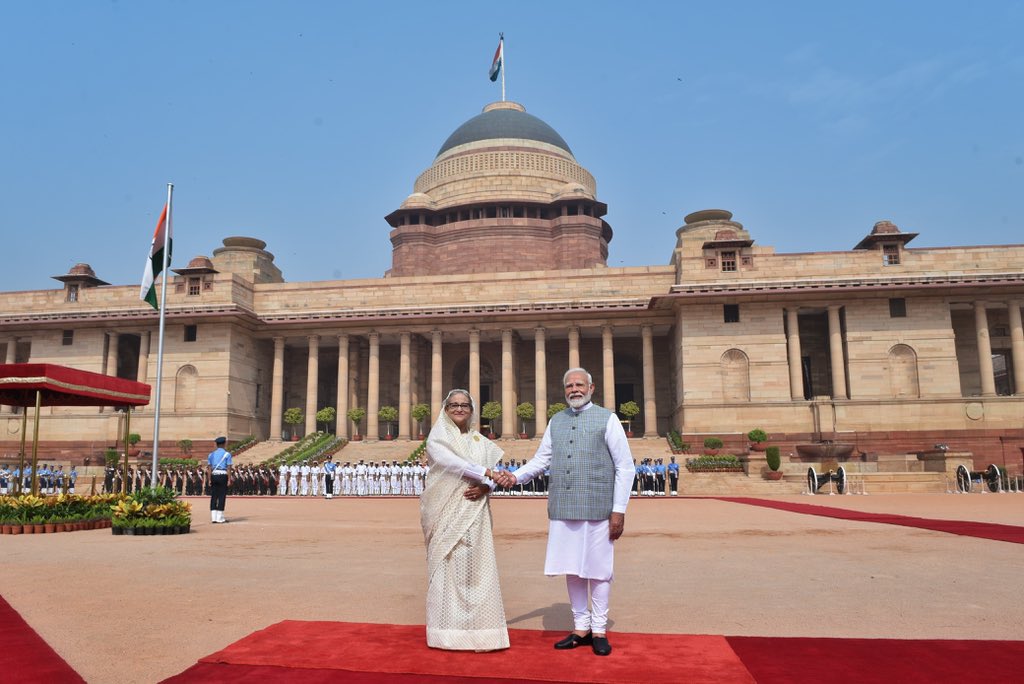 Bangladesh PM Sheikh Hasina arrives on two-day State visit to India