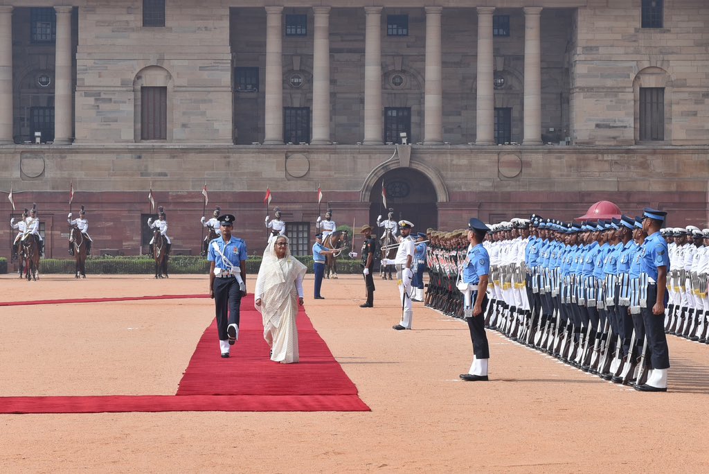 Bangladesh PM Sheikh Hasina arrives on two-day State visit to India