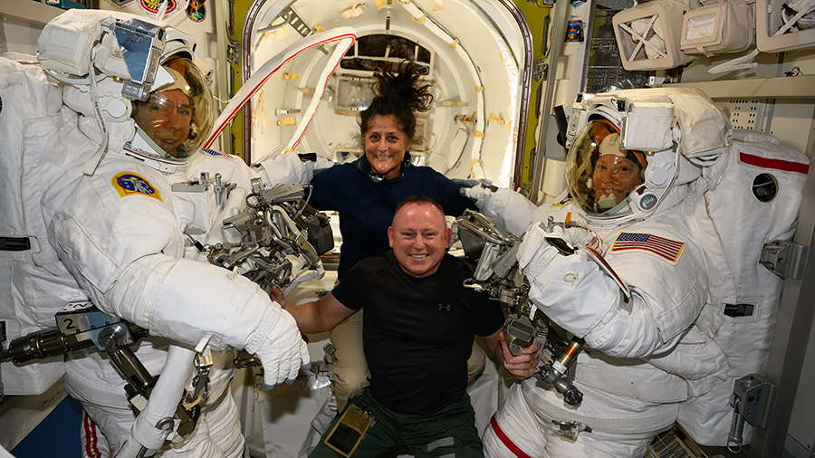 photo: sunita williams on ISS