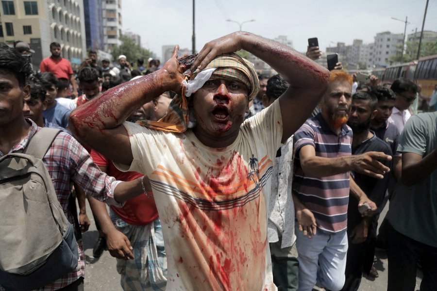 photo:student protests in bangladesh 