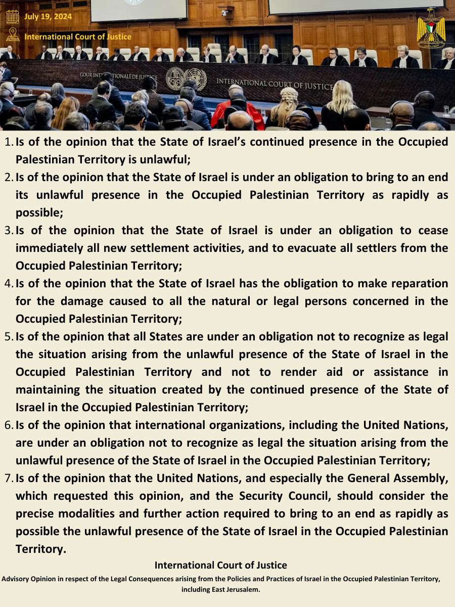 PHOTO: ICJ ON IASRAEL GAZA