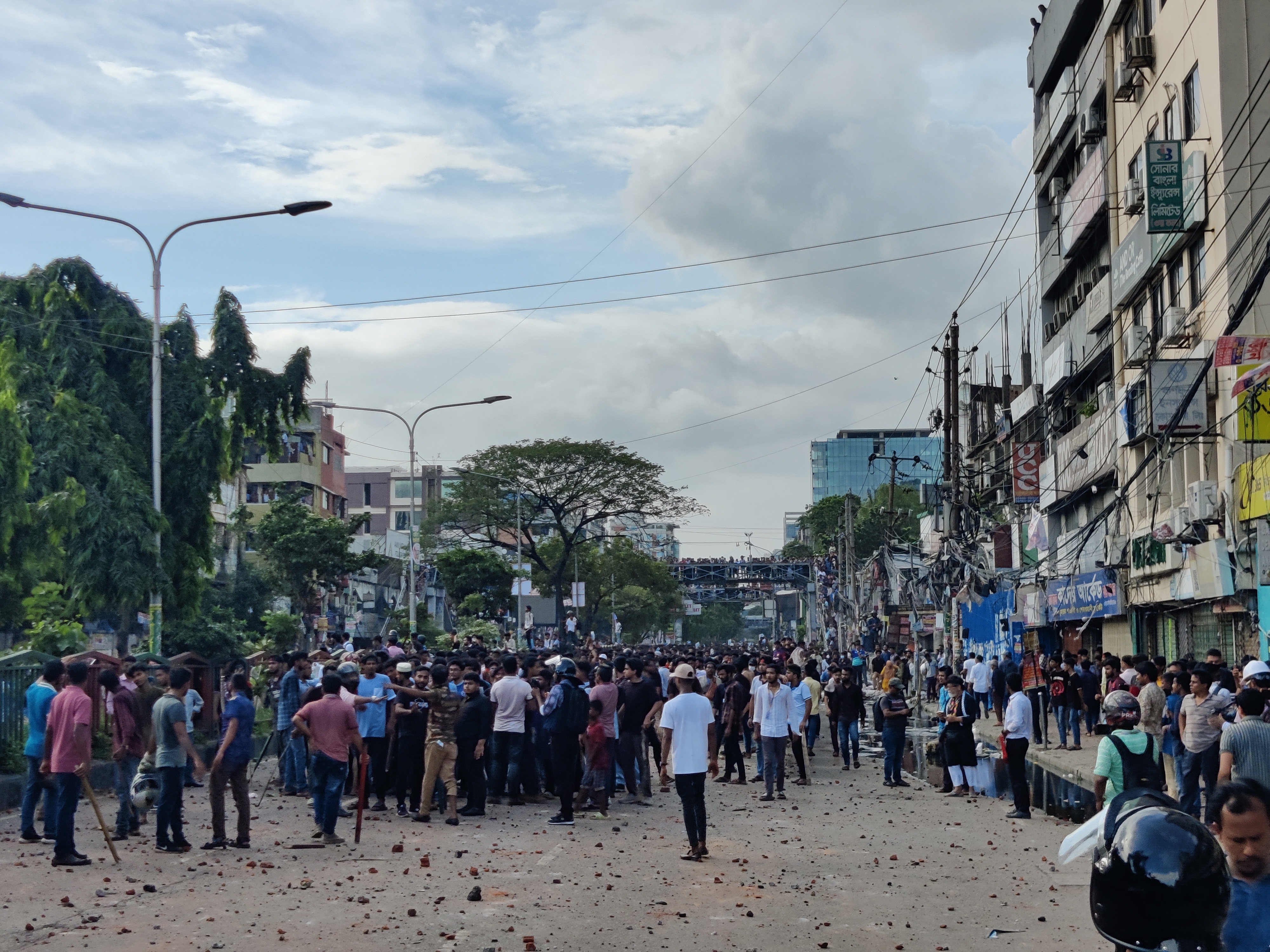 photo: Anti-quota protesters clash with police