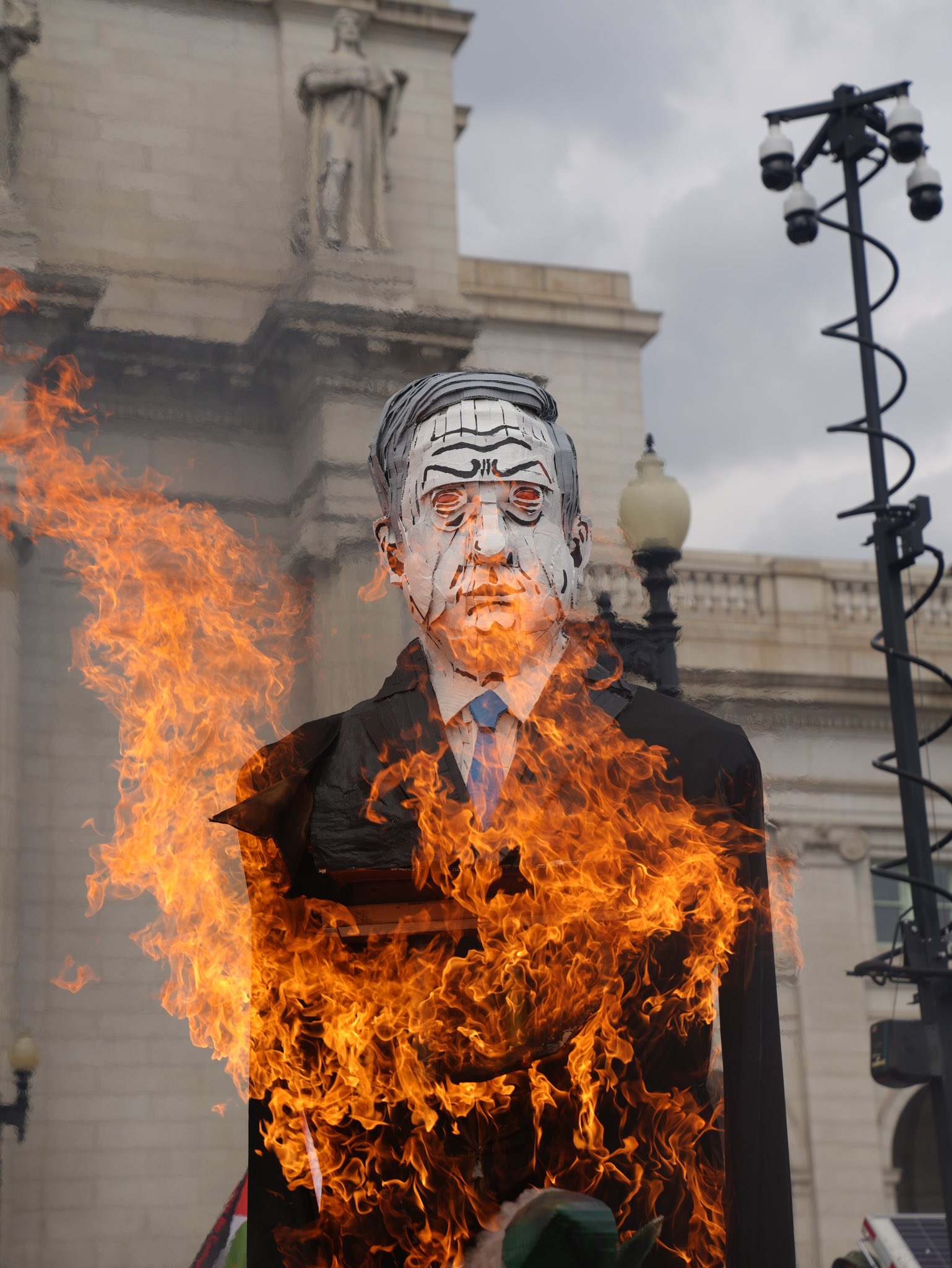 photo: demonstrators rallied near the Capitol