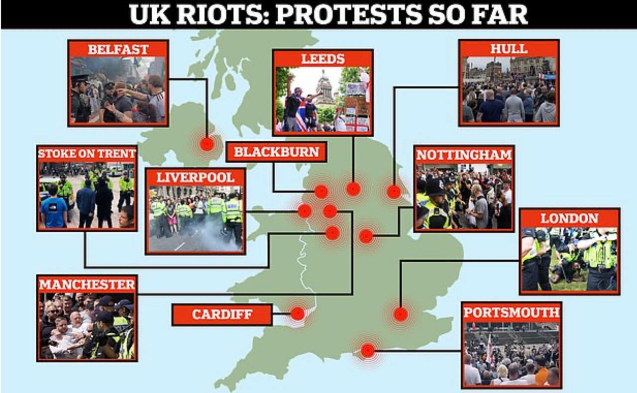 UK Civil War - Nazis take over UK Streets, irked on the radical right-wingers 