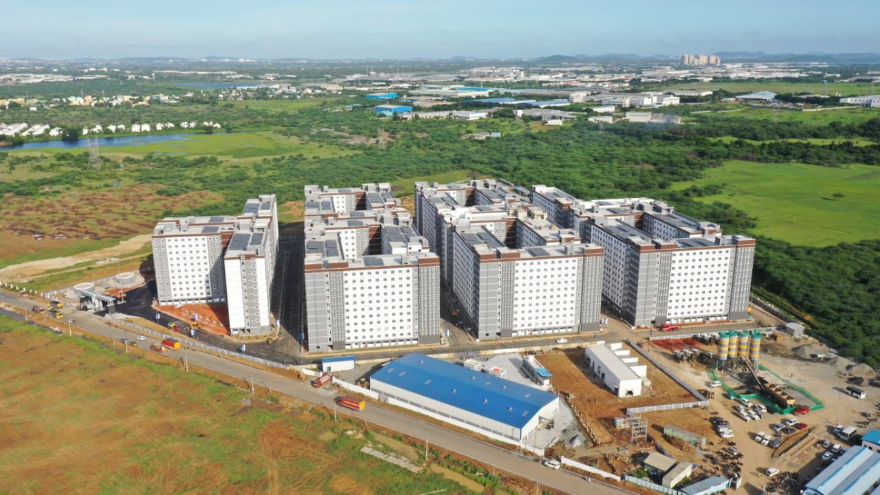 new Industrial Housing facility at Vallam Vadagal