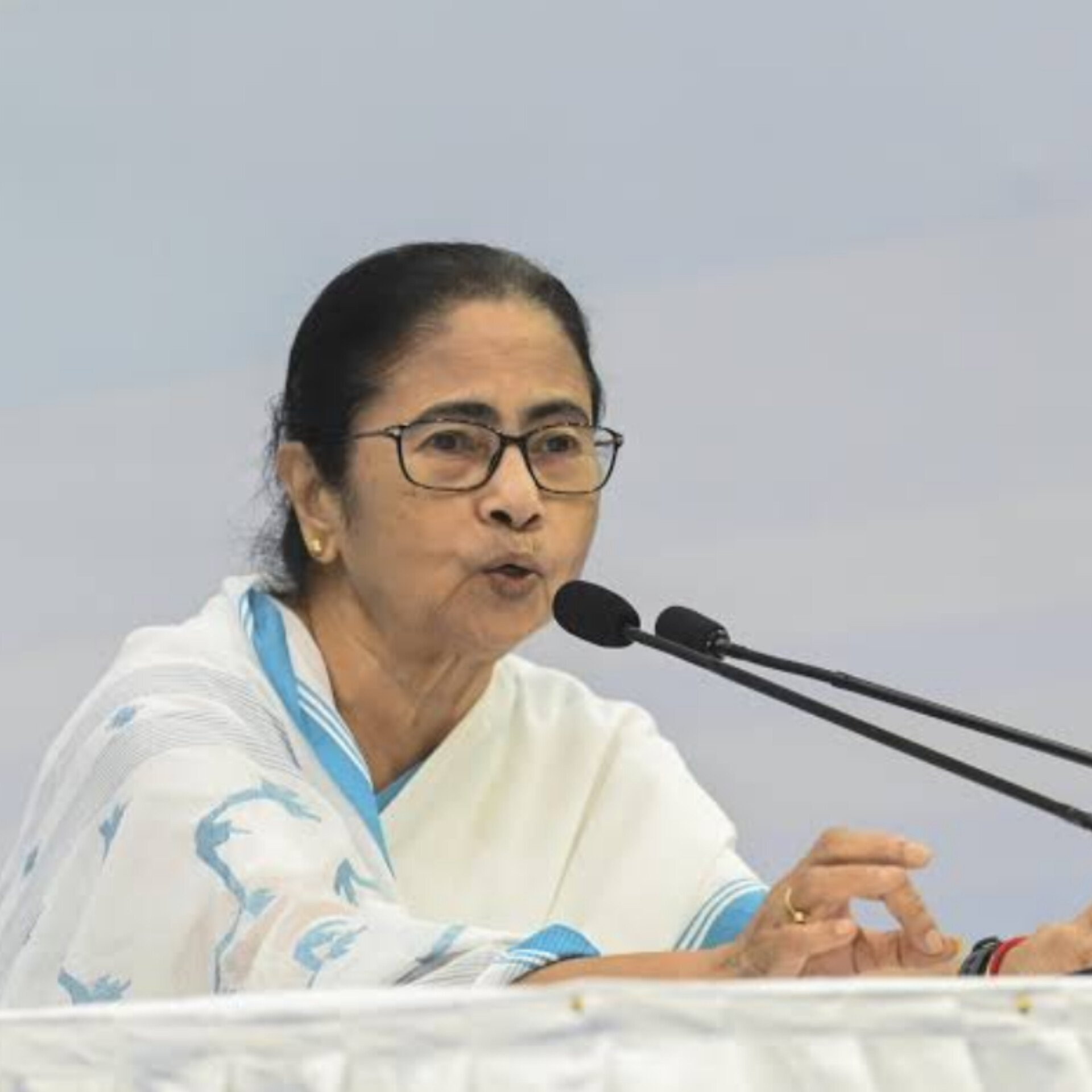 Chief minister of West Bengal Mamata Banerjee along with CP Vineet Goyal in Kolkata.