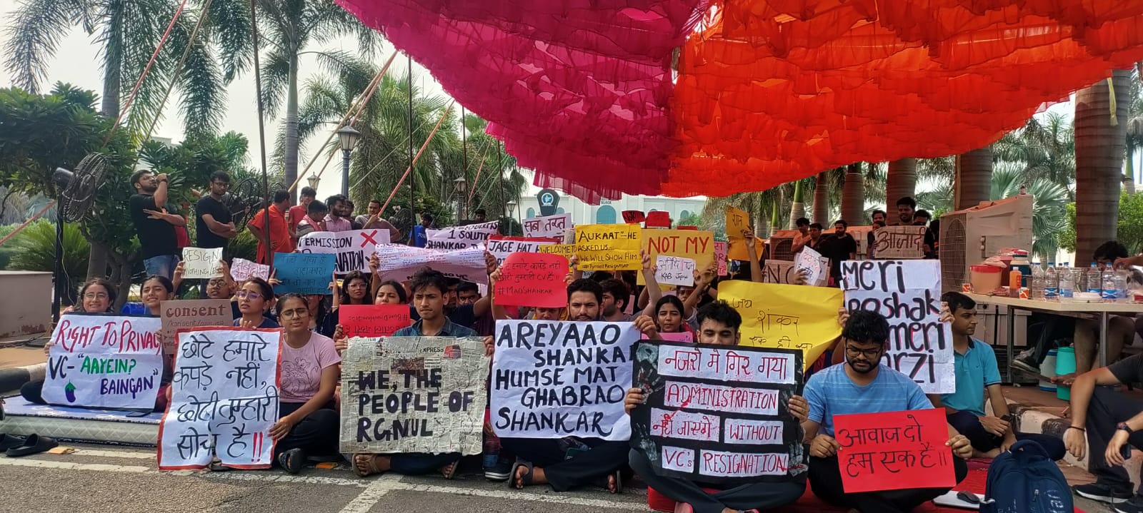 RGNUL protests continue; students write to Chancellor calling for resignation of Vice-Chancellor