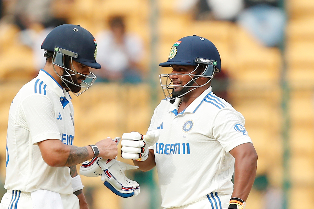 India vs New Zealand in action