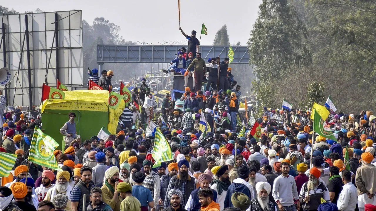 Farmer protest live.