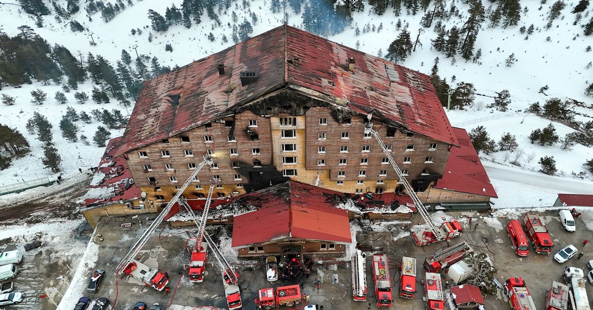 Image of Turkey's Burnt Building.