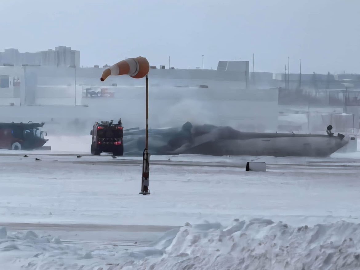 Delta Airlines Plane Overturns on Landing in Toronto, Leaving 19 Injured, Three in Critical Condition