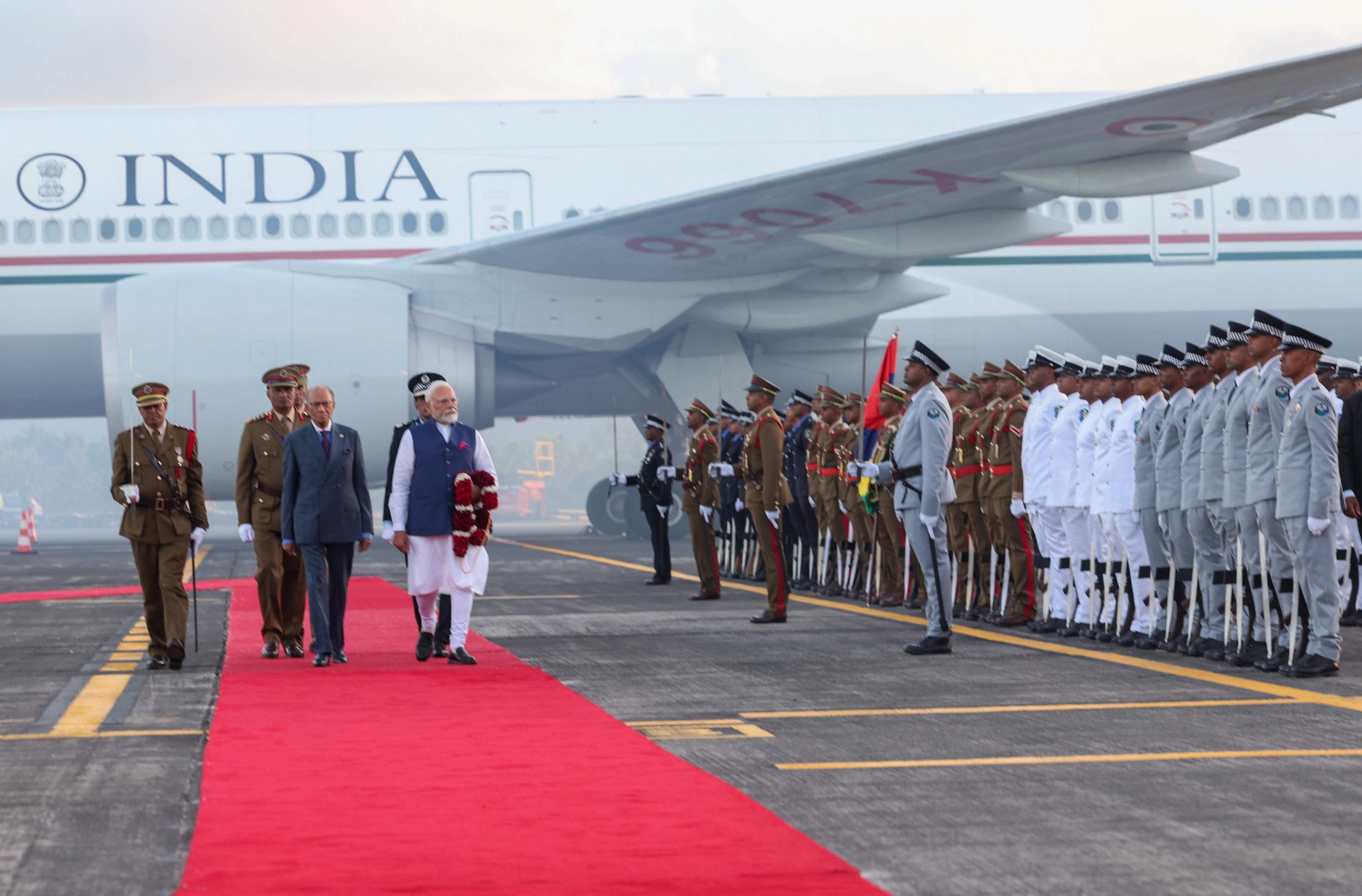 PM Modi In Mauritius For 2-Day Visit