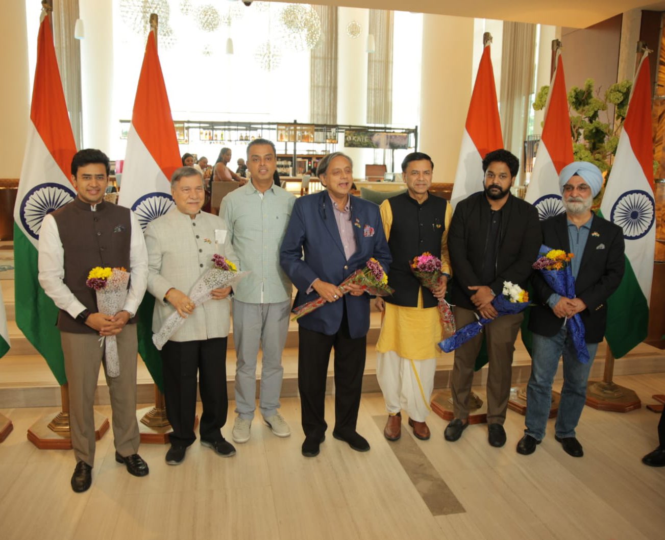 Sashi Tharoor and team