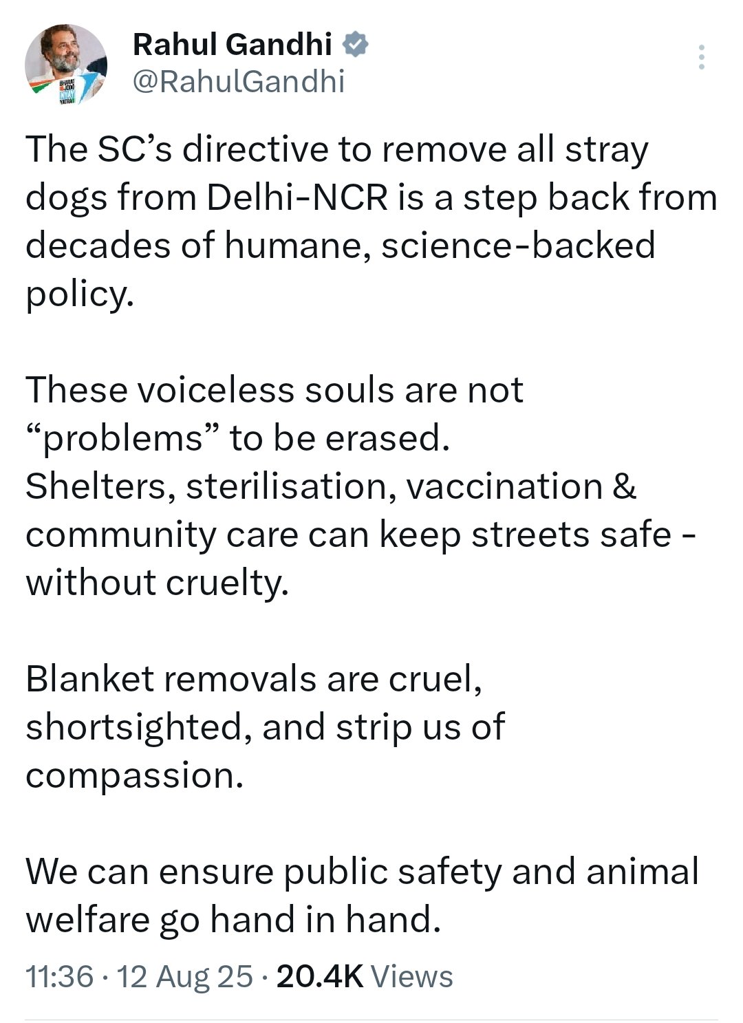 sc order on stray dogs