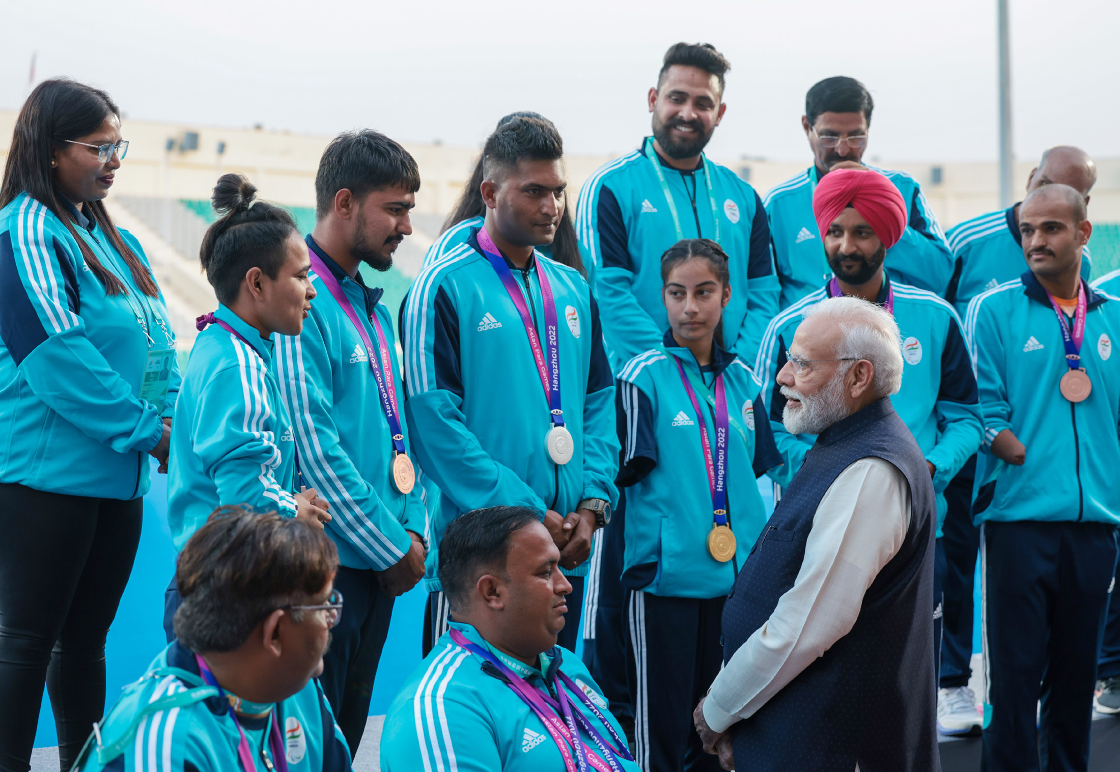 pm with athletes 