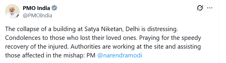 Delhi building collapse, Satya Niketan