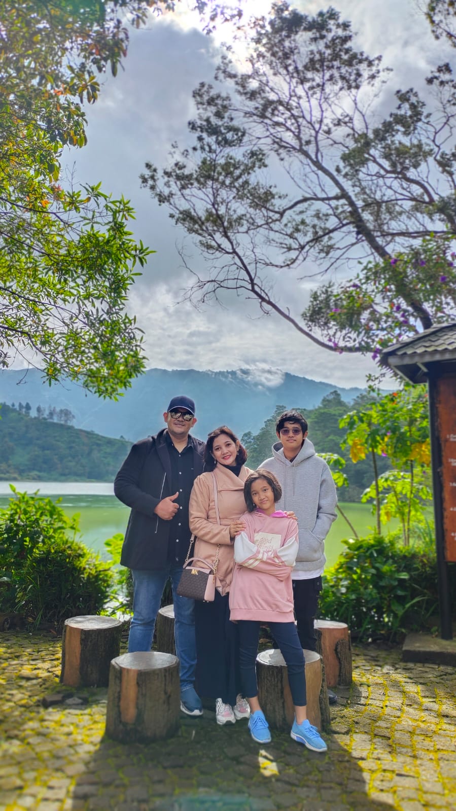 Photo: Mr Yulius Agus Prasetiyanto with his family