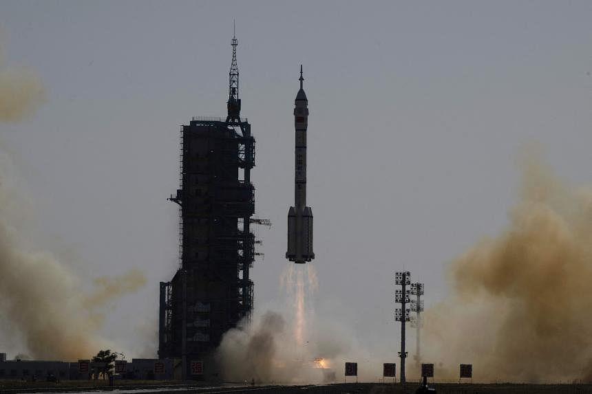The spacecraft propelled by a Long March 2F rocket- the same rocket series used for transporting Chinese astronauts