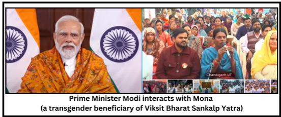 Ms Mona interact with PM Modi